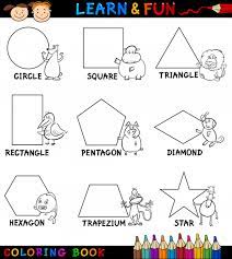 Download and print these preschool shapes coloring pages for free. Printable Easy Shapes Coloring Page Kidspressmagazine Com