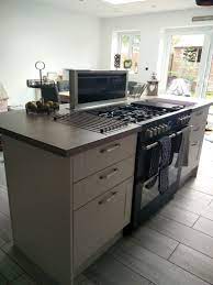 You can have a table extension at the back positioned slightly lower than the counter for added comfort. Kitchen Island With Built In Range Cooker And Pop Up Extractor Fan Idea Was In Our Heads Bou Kitchen Island With Stove Kitchen Design Small Kitchen Design