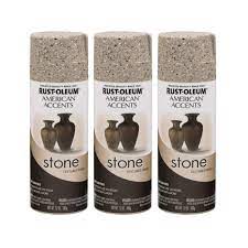 Spray a heavy second coat. 3 Pack Rust Oleum American Accents Stone Pebble Textured Finish Spray Paint 12 Oz Walmart Com Walmart Com