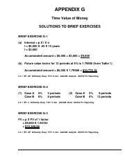 Entdecke rezepte, einrichtungsideen, stilinterpretationen und andere ideen zum ausprobieren. Appendix G Solutions Pdf Appendix G Time Value Of Money Solutions To Brief Exercises Brief Exercise G 1 A Interest P X I X N I 6 000 X 05 X 12 Course Hero