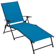 Living Accents Blue Folding Sling Chaise Lounge Lounge Chairs Outdoor Rocking Chairs Lounge Chair Outdoor Sling Chaise