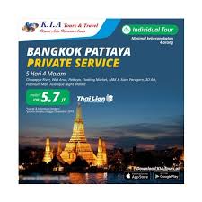 Tepat di lepas pantai kota pattaya di teluk thailand, terdapat surga tropis pantai berpasir putih dan perairan biru jernih. Jual K I A Tours Travel Bangkok Pattaya Private Service Paket Wisata Internasional 5d4n Online Maret 2021 Blibli