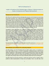Over the last thirty years with unicef in asia, i have encountered the phenomena of child marriage and early marriage on numerous occasions. Tor Child Marriage Marriage