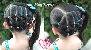 Peinado Para Ninas Con Ligas Para La Escuela Peinados Faciles May Lopez May Lopez Youtuber
