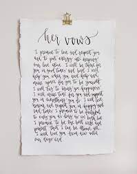 Custom Wedding Vows Modern Calligraphy Vows Handmade Paper Etsy Wedding Vow Books Calligraphy Vows Wedding Vows