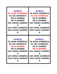 Passato Prossimo Con Essere Italian Verbs Gioco Di Sette Famiglie Learning Italian Italian Verbs Italian Language