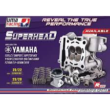 Top speed lc135 spec blok 57 cam g1 spring valve uma ekzos uma cdi mb performance carburator rxz spring cluth tie king so far. Uma Racing Super Head Lc135 Y15zr Y15 22 25 Pro 20 23 Full Set Shopee Malaysia