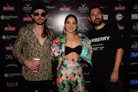 Dimitri vegas & like mike. Mumbai Actress Tamannaah Bhatia With Dj Duo Dimitri Vegas And Like Mike At Sunburn Arena In Mumbai On Nov 11 2019 Photo Ians Actresses Like Mike Dj
