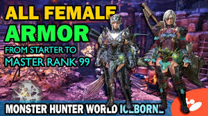 A shirtless redesign of the above mentioned armor. All Armors Through Master Rank 99 Plus Skills Monster Hunter World Iceborne By Tabiasobi