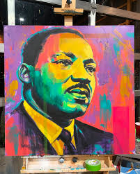 MLK 36x36in acrylic