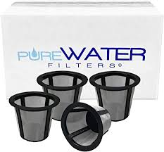 Maxware 2 refillable coffee filters. Amazon Com Purewater Filters Pack Of 4 Filter Basket Replacements Designed To Be Compatible With Keurig My K Cup Reusable Coffee Brewer Machines Keurig Kcups Kitchen Dining
