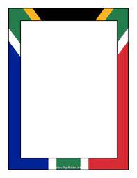 The South African Flag Makes Up The Background Of This Printable International Border Free To Download And Pr South Africa Flag Africa Flag South African Flag