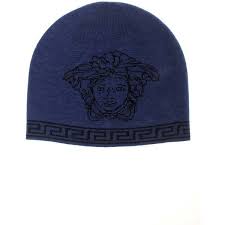 Versace Medusa And Greca Jacquard Beanie Hat 295 Liked On Polyvore Featuring Men S Fashion Men S Accessories M Mens Beanie Hats Mens Beanie Hats For Men