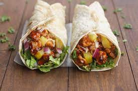 Hawaiian Bbq Chicken Wraps Recipe Bbq Chicken Wraps Wrap Recipes Recipes