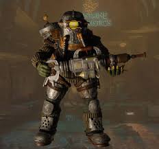 Bioshock Big Daddy Costume The Deluxe Big Daddy Rosie Is Packed With Detail Loaded With Articulation And Tanks That Plug Into The Back This Eno Bioshock Custom Action Figures Big Daddy