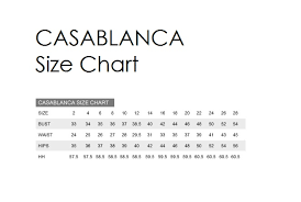 casablanca size chart masako formals hawaii