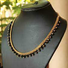 Black Beaded Necklace Itscustommade 1142500 Beaded Necklace Black Bead Necklace Handmade Gold Jewellery