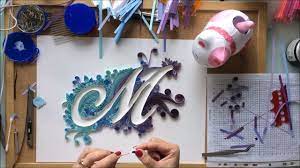 Quilling lowercase letters abc alphabet pattern templates and tutorial #quilling #quilling tutorial #quilling glue #quilling for. Quilling Literka M Odc 02 Youtube