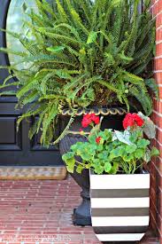 Black And White Striped Outdoor Planters Diy Black And White Striped Pots Dimples And Tangles Spring Porch Decor Container Gardening Garden Containers