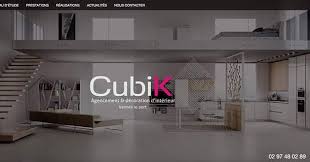 Realisation Du Site Internet De Cubik Agencement A Vannes Website Siteinternet Creationsiteinternet Vannes Cuisine Amenag Loft Bed Home Furniture
