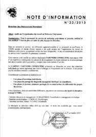 Note de servicel'expression « note de service » a été utilisée parce que ce texte est écrit par une personne de niveau hiérarchique supérieur vers ses tout le travail de rénovation devrait être terminé pour le lundi 13 juillet. Exemple Note Dinformation Horaire De Travail