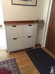 Good luck with your hack. Revamp Your Ikea Stall Cabinet With A Simple Rich Colored Wooden Countertop To Give It A Chic Look Ikea Stall Ikea Shoe Cabinet Ikea Hack