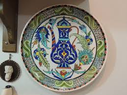 Antique Kutahya Ceramics Panosundaki Pin