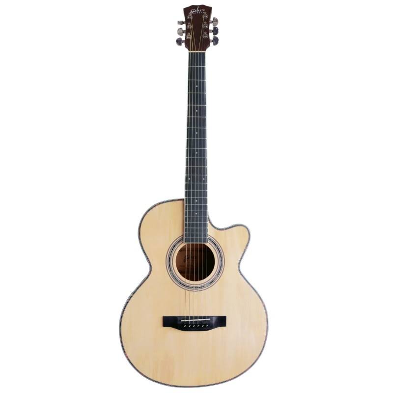 GIBZ'S GUITARS G-39 MATT ACOUSTIC GUITAR - NATURAL product image