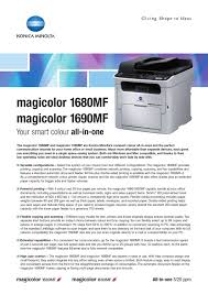 File is secure, passed norton antivirus scan! Datasheet Magicolor 1680mf 1690mf 4 By Konica Minolta Business Solutions Europe Gmbh Issuu