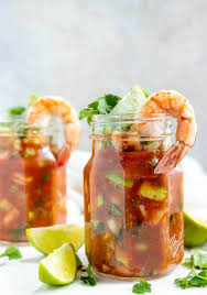 Mexican Shrimp Cocktail Is More Than Just An Appetizer With Meaty Shrimp Cream Mexican Shrimp Cocktail Recipe Cocktail Shrimp Recipes Mexican Shrimp Cocktail