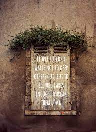 Walls People Build Around Themselves Quote