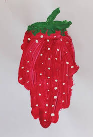 Handprint Erdbeere Stempeln Und Malen Mit Kleinkindern Kindergeburtstag Basteln Basteln Mit Kindern Kinder