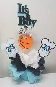 Adriana S Creations Baby Shower Theme Centerpieces Basketball Theme Baby Shower Football Baby Shower Sports Baby Shower