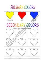 We did not find results for: Primary And Secondary Colors Esl Worksheet By Cinni