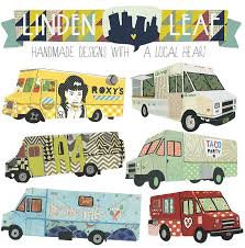 Boston Food Trucks By My Wonderful Friend Linden Leaf Designs Food Truck Design Boston Food Trucks Food Vans