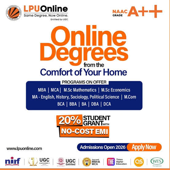 LPU Online Degree Programs 2026 – MBA, MCA, BBA, BCA... product image