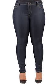 Plus Size Maya Basic Dark Midrise Skinny Jeans