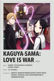 Kaguya Sama Love Is War In 2020 Film Posters Minimalist Anime Reccomendations Anime Films