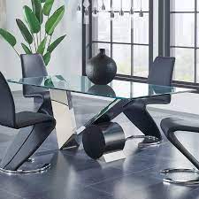 Poitras Dining Table Ad Ad Sponsored Table Dining Poitras Glass Dining Table Glass Dining Table Designs Modern Dining Room Set