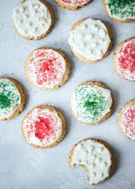 Place the baking tray on the middle rack and bake for about 17 minutes. Soft Almond Flour Sugar Cookies With Vanilla Buttercream Ambitious Kitchen