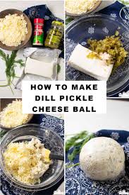 You can substitute chopped parsley or mixed herbs for the paprika. Dill Pickle Cheeseball Easy Appetizer Little Dairy On The Prairie
