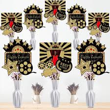 5 out of 5 stars. Blulu 24 Pieces Red Carpet Hollywood Centerpiece Sticks For Movie Theme Party Table Toppers Movie Night Birthday Party Decoration Baby Shower Birthday Party Supplie Walmart Com Walmart Com