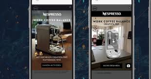 Best of kind capsule coffee maker from keurig with less than a minute brew time of wide range of coffee beverages. a versatile automatic coffee pod machine with 5 different beverage sizes available. Nespresso Macht Kaffeemaschine Mit Yoc Augmented Reality Ad Zu Hause Erlebbar Internetworld At
