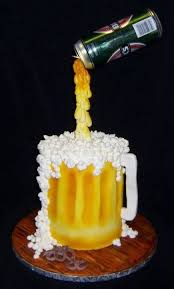 Pouring Beer Cake Birthday Cakes Beer Cake Birthday Beer Cake Beer Shaped Cake