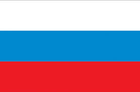 Hand genaaide openluchtvlag in diepzeekwaliteit. Vlag Rusland Russische Federatie Holland Vlaggen