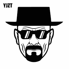 Bebas dipakai untu komersil, tanpa perlu atribut. Yjzt 15 1cm 14 4cm Delicate Vinyl Decal Cool Cartoon Interesting Heisenberg Art Car Sticker Black Silver C27 0250 Car Stickers Aliexpress