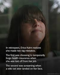 Erica Kahn's bizarre encounter with a bat happened last August while she  was photographing the night sky