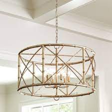 Bamboo 6 Light Chandelier Ballard Designs Dining Room Lighting Dining Room Chandelier Dining Room Light Fixtures