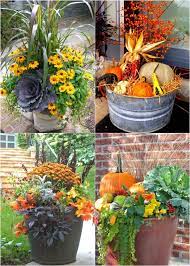 22 Beautiful Fall Planters For Easy Outdoor Fall Decorations A Piece Of Rainbow