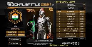 Play free fire & earn cash rewards. Free Fire Regional Battle Season 7 S7 Details Free Fire Booyah